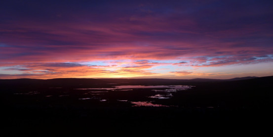 sunset orkney