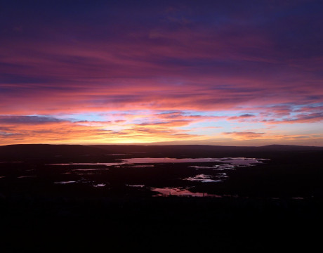 sunset orkney